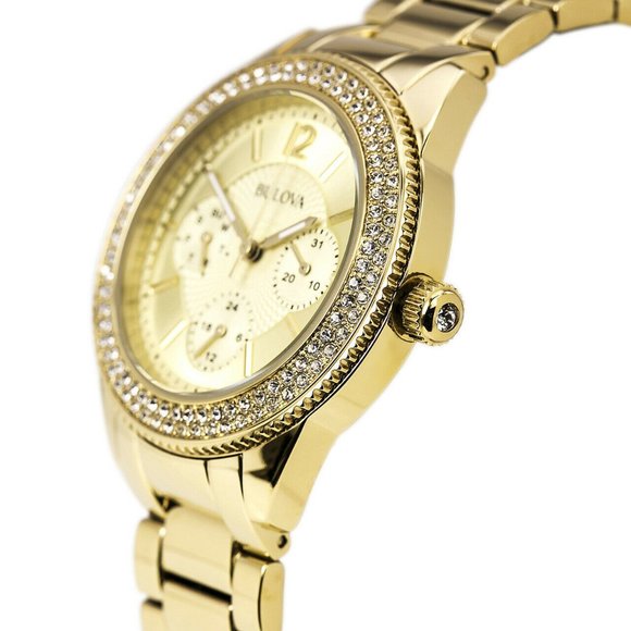 Bulova Gold 36mm Diamond Accent Watch main image 4